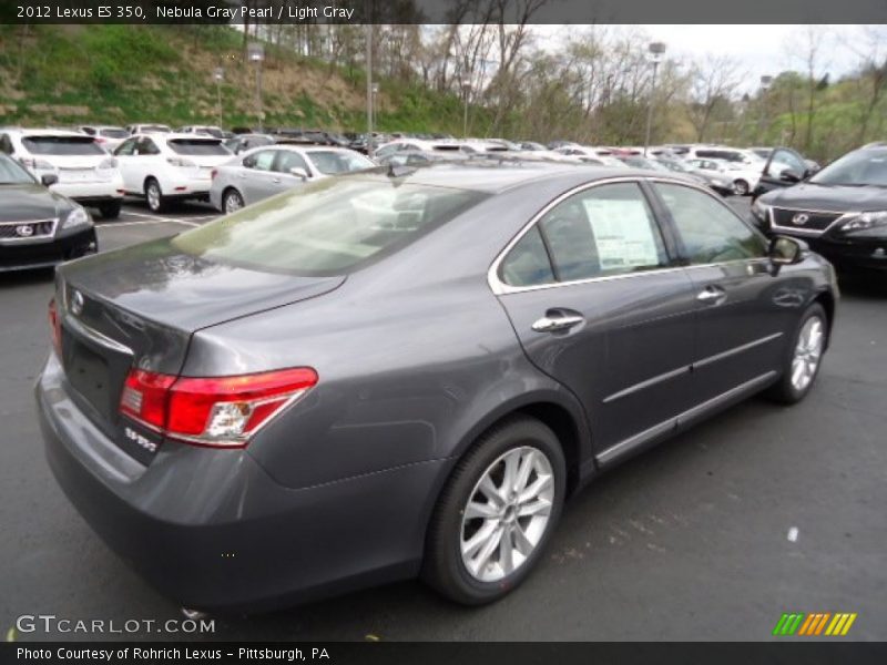 Nebula Gray Pearl / Light Gray 2012 Lexus ES 350