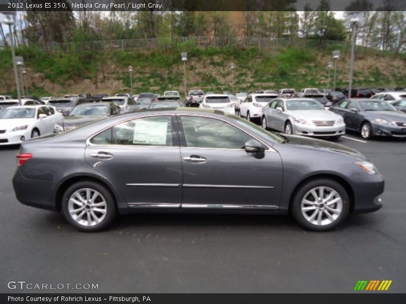 Nebula Gray Pearl / Light Gray 2012 Lexus ES 350