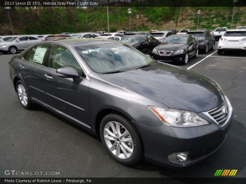 Nebula Gray Pearl / Light Gray 2012 Lexus ES 350