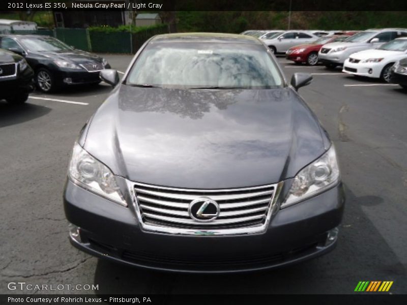 Nebula Gray Pearl / Light Gray 2012 Lexus ES 350