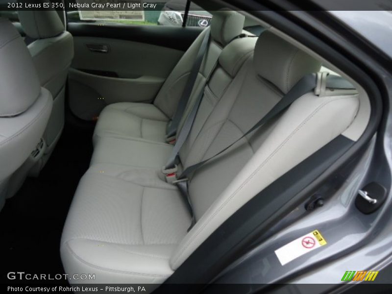 Nebula Gray Pearl / Light Gray 2012 Lexus ES 350