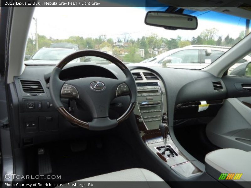 Nebula Gray Pearl / Light Gray 2012 Lexus ES 350