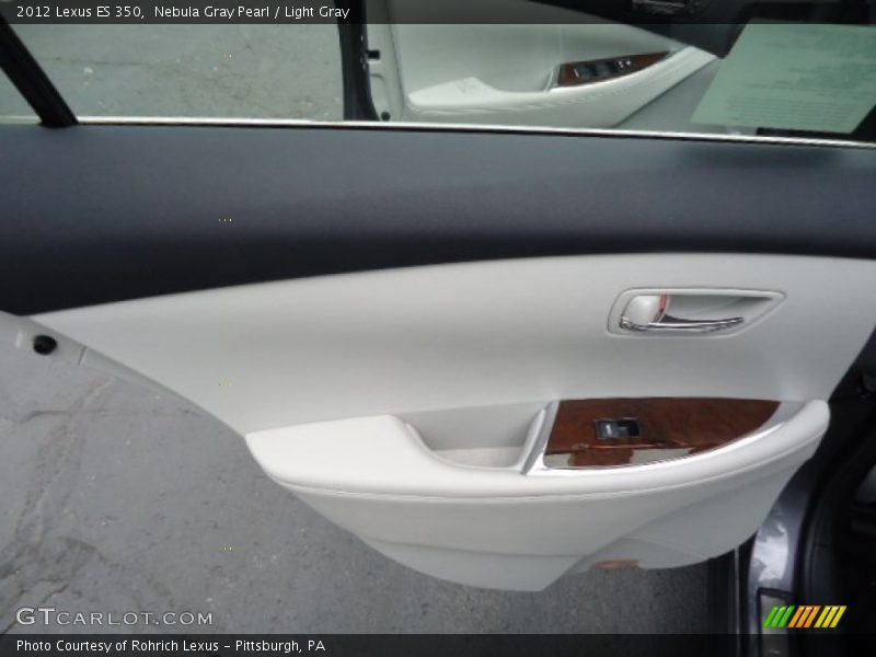 Nebula Gray Pearl / Light Gray 2012 Lexus ES 350