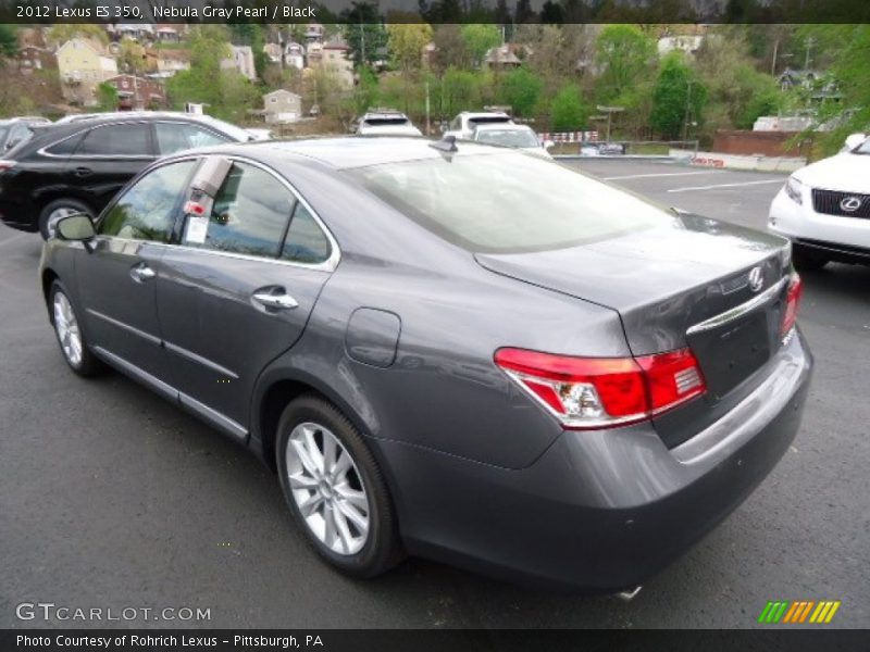 Nebula Gray Pearl / Black 2012 Lexus ES 350