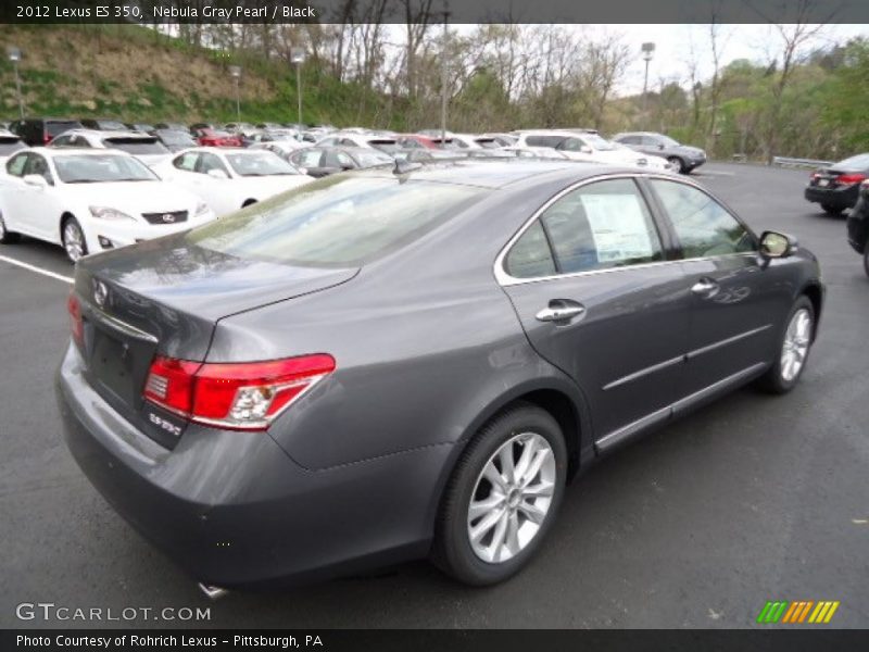 Nebula Gray Pearl / Black 2012 Lexus ES 350