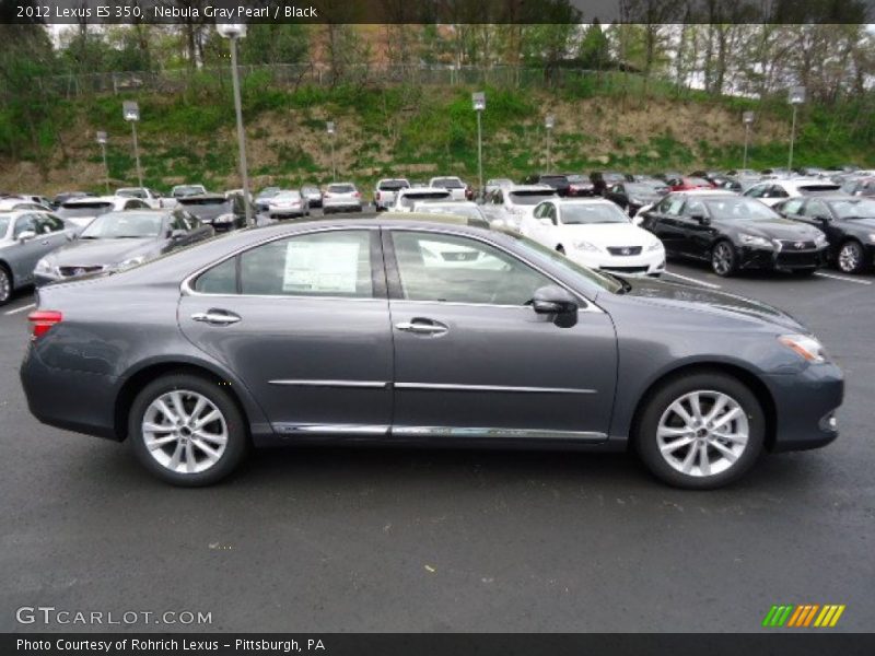 Nebula Gray Pearl / Black 2012 Lexus ES 350