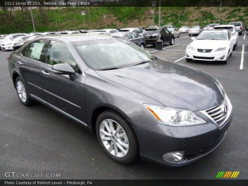 Nebula Gray Pearl / Black 2012 Lexus ES 350