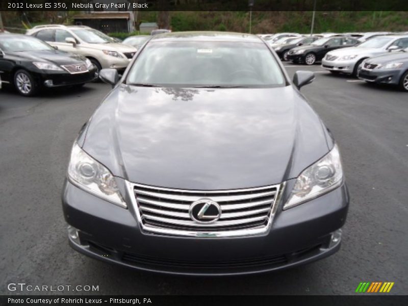 Nebula Gray Pearl / Black 2012 Lexus ES 350