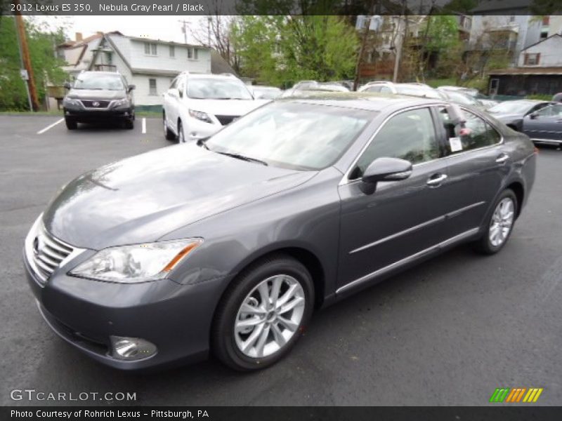 Nebula Gray Pearl / Black 2012 Lexus ES 350