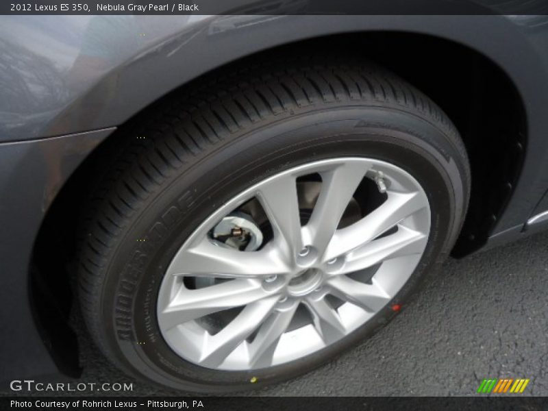 Nebula Gray Pearl / Black 2012 Lexus ES 350