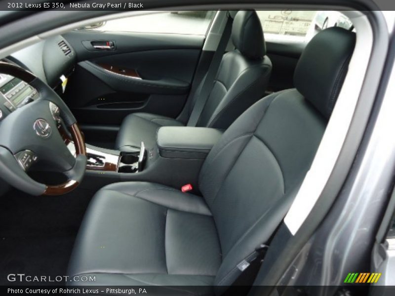 Nebula Gray Pearl / Black 2012 Lexus ES 350
