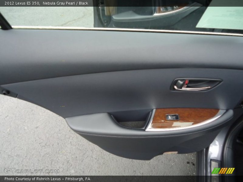 Nebula Gray Pearl / Black 2012 Lexus ES 350
