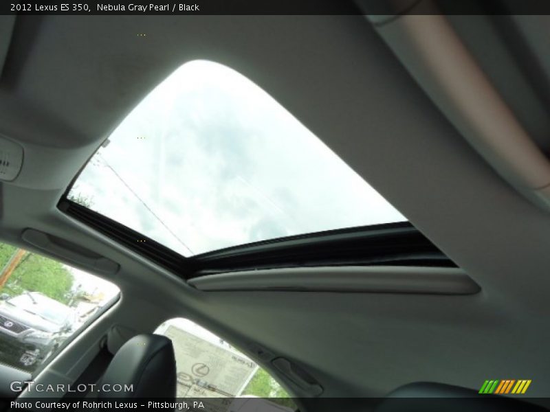 Nebula Gray Pearl / Black 2012 Lexus ES 350