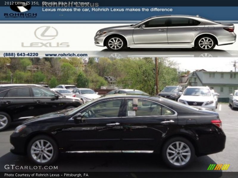 Obsidian Black / Parchment 2012 Lexus ES 350