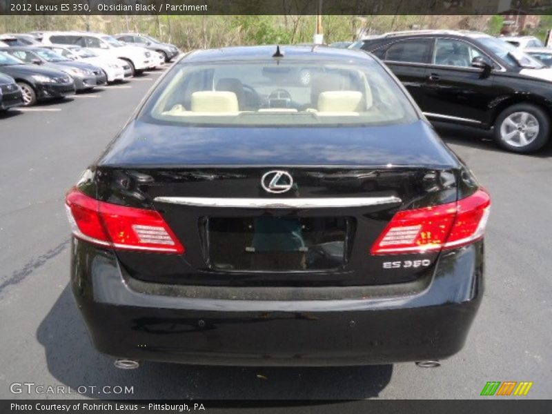 Obsidian Black / Parchment 2012 Lexus ES 350