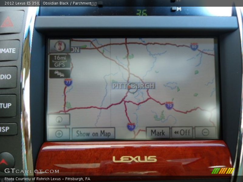 Obsidian Black / Parchment 2012 Lexus ES 350