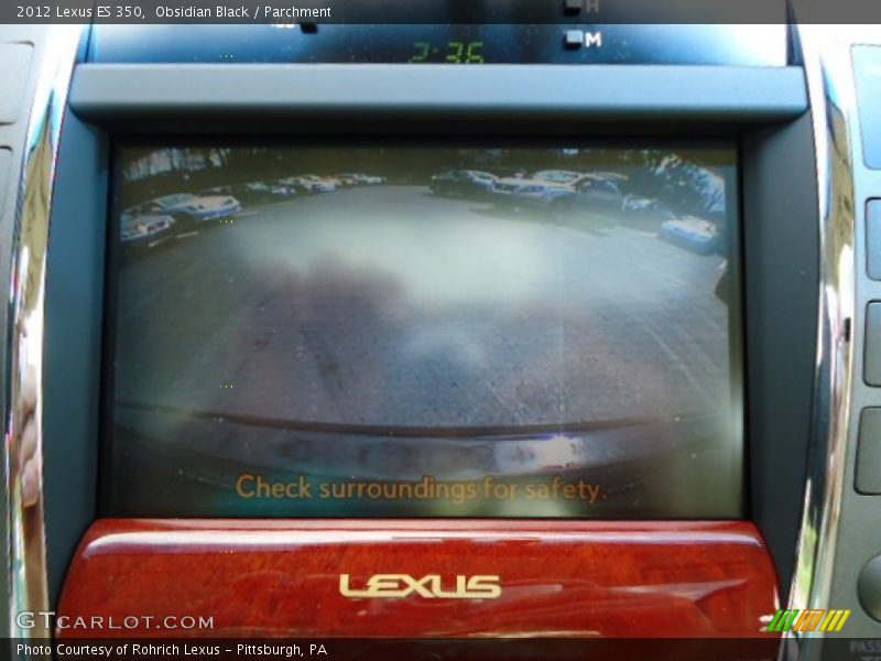 Obsidian Black / Parchment 2012 Lexus ES 350