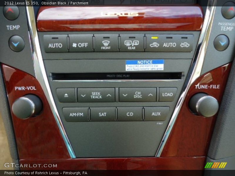 Obsidian Black / Parchment 2012 Lexus ES 350