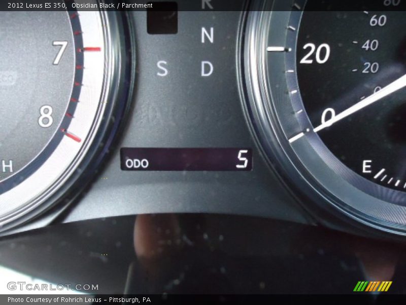 Obsidian Black / Parchment 2012 Lexus ES 350