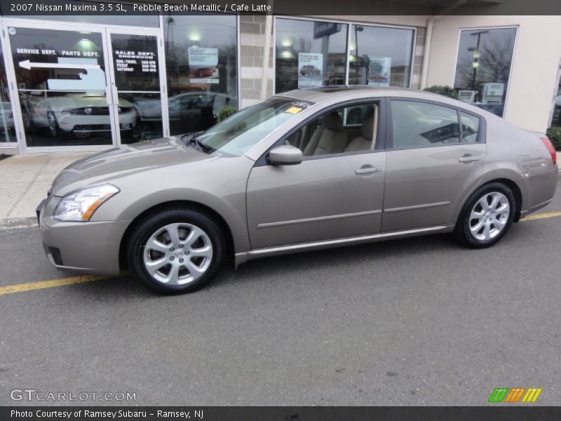 Pebble Beach Metallic / Cafe Latte 2007 Nissan Maxima 3.5 SL