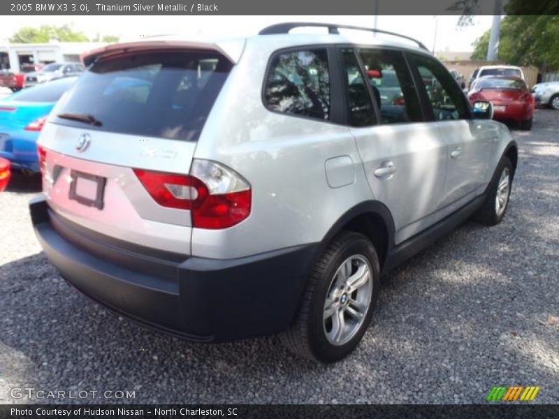 Titanium Silver Metallic / Black 2005 BMW X3 3.0i