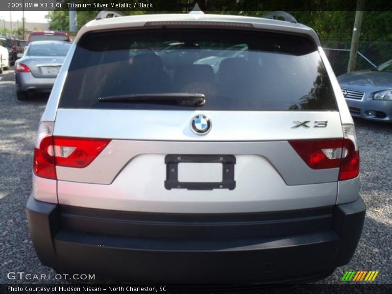 Titanium Silver Metallic / Black 2005 BMW X3 3.0i