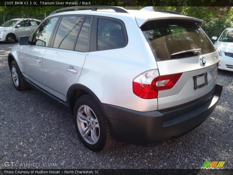 Titanium Silver Metallic / Black 2005 BMW X3 3.0i
