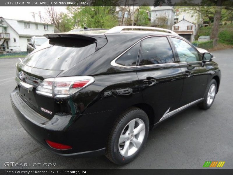 Obsidian Black / Black 2012 Lexus RX 350 AWD