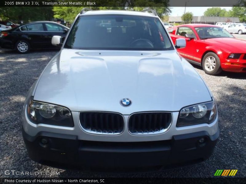 Titanium Silver Metallic / Black 2005 BMW X3 3.0i