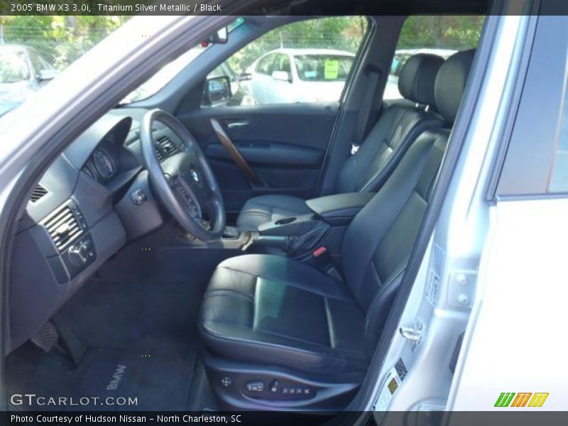 Titanium Silver Metallic / Black 2005 BMW X3 3.0i