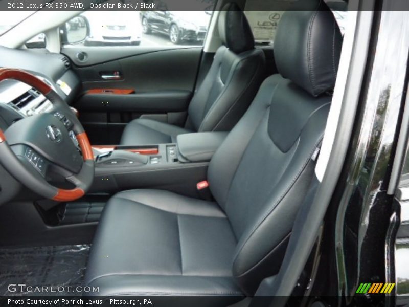 Obsidian Black / Black 2012 Lexus RX 350 AWD