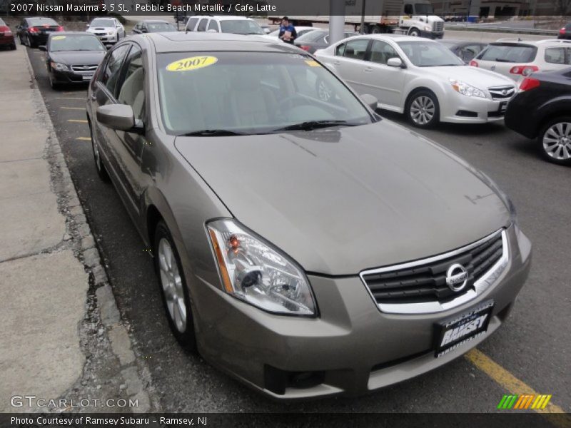 Pebble Beach Metallic / Cafe Latte 2007 Nissan Maxima 3.5 SL