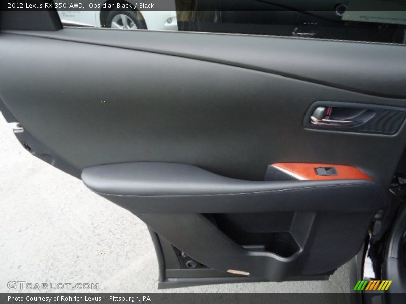 Obsidian Black / Black 2012 Lexus RX 350 AWD