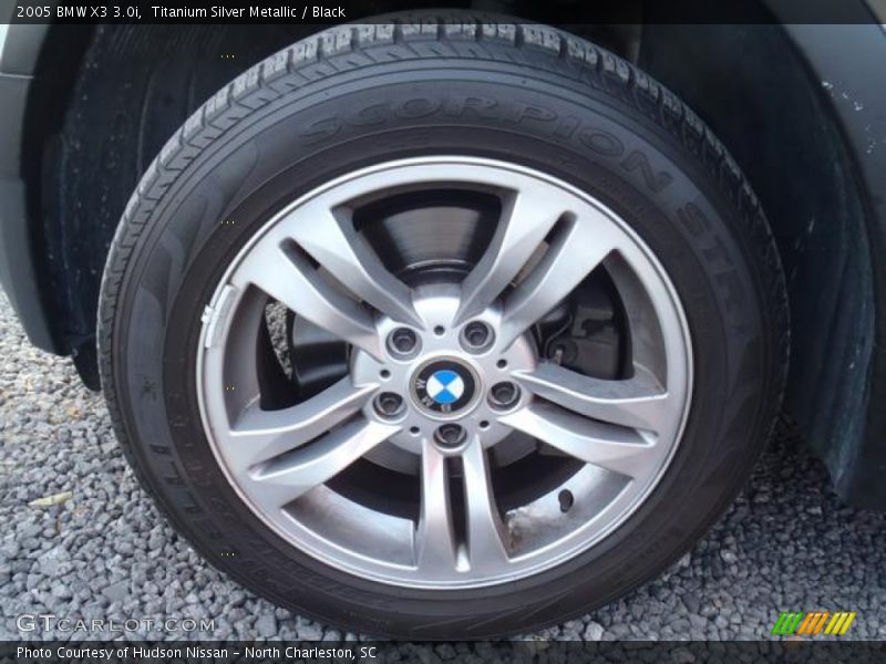 Titanium Silver Metallic / Black 2005 BMW X3 3.0i
