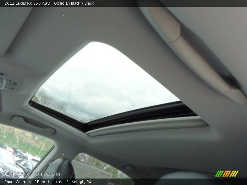 Obsidian Black / Black 2012 Lexus RX 350 AWD