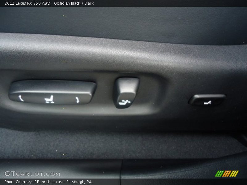 Obsidian Black / Black 2012 Lexus RX 350 AWD