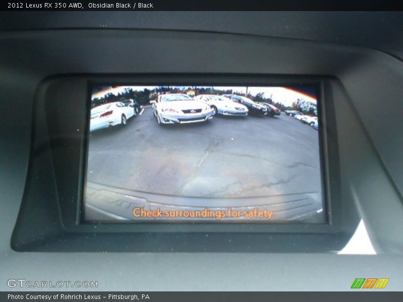 Obsidian Black / Black 2012 Lexus RX 350 AWD