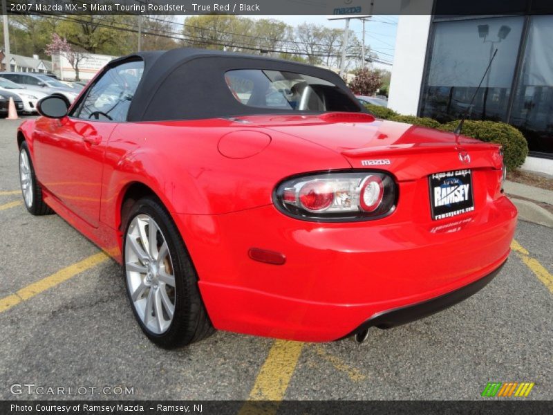 True Red / Black 2007 Mazda MX-5 Miata Touring Roadster