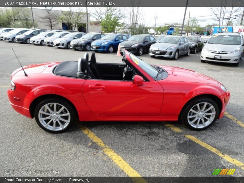 True Red / Black 2007 Mazda MX-5 Miata Touring Roadster