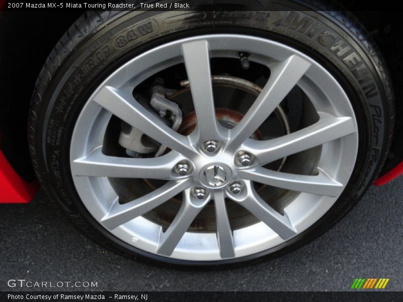 True Red / Black 2007 Mazda MX-5 Miata Touring Roadster