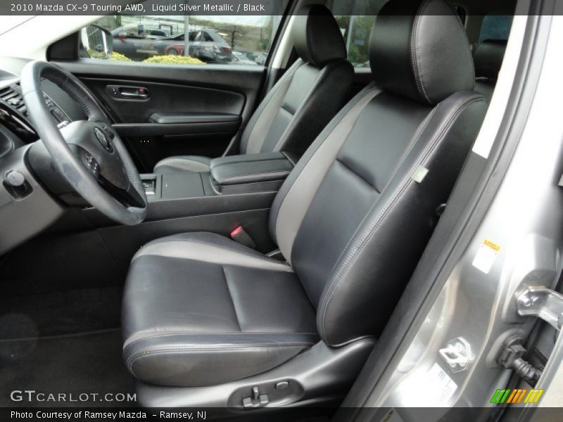 Liquid Silver Metallic / Black 2010 Mazda CX-9 Touring AWD