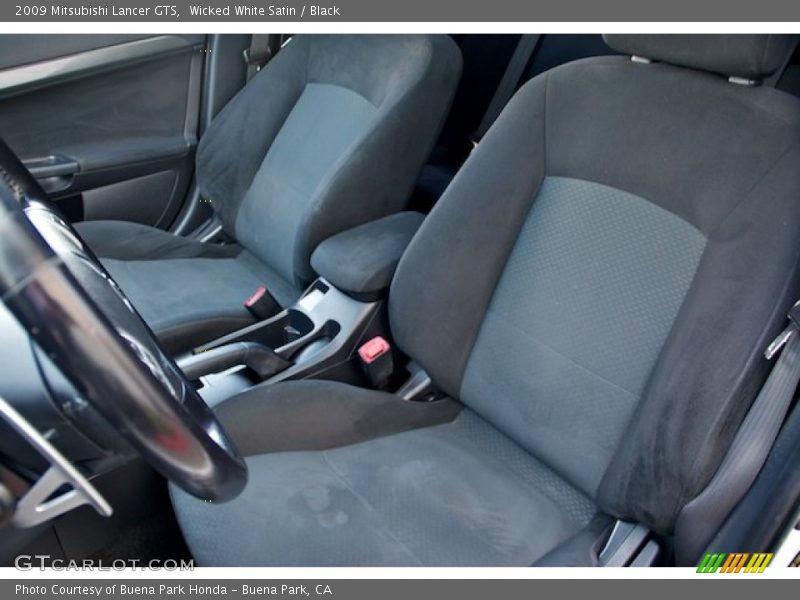 Wicked White Satin / Black 2009 Mitsubishi Lancer GTS