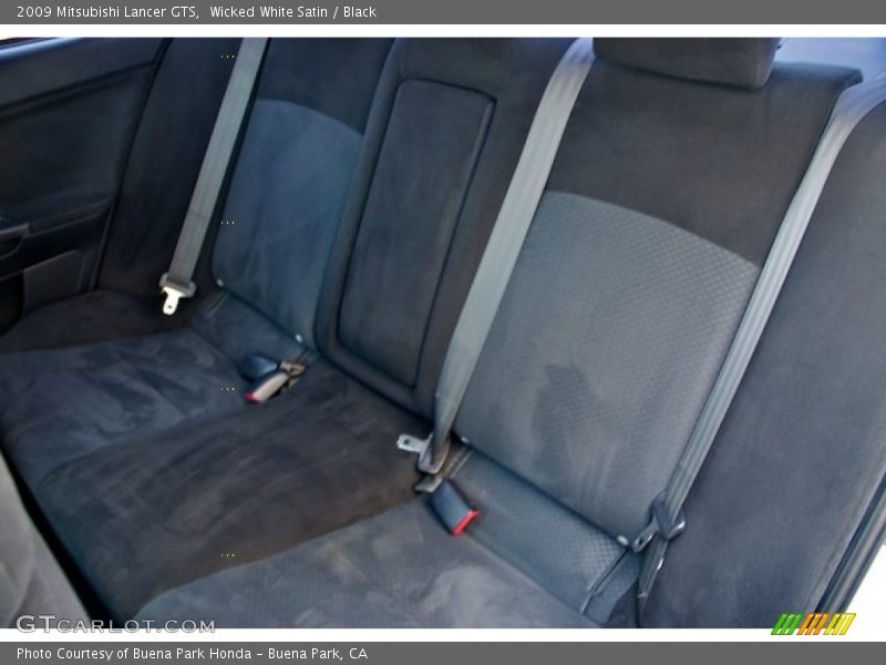 Wicked White Satin / Black 2009 Mitsubishi Lancer GTS