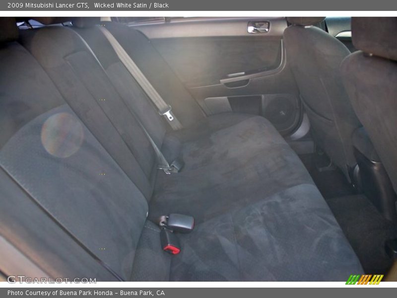 Wicked White Satin / Black 2009 Mitsubishi Lancer GTS