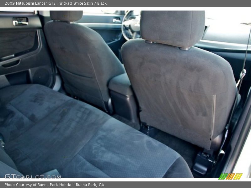 Wicked White Satin / Black 2009 Mitsubishi Lancer GTS