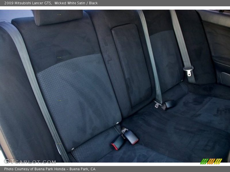 Wicked White Satin / Black 2009 Mitsubishi Lancer GTS