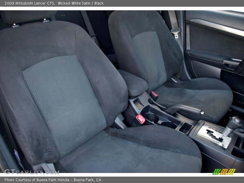 Wicked White Satin / Black 2009 Mitsubishi Lancer GTS