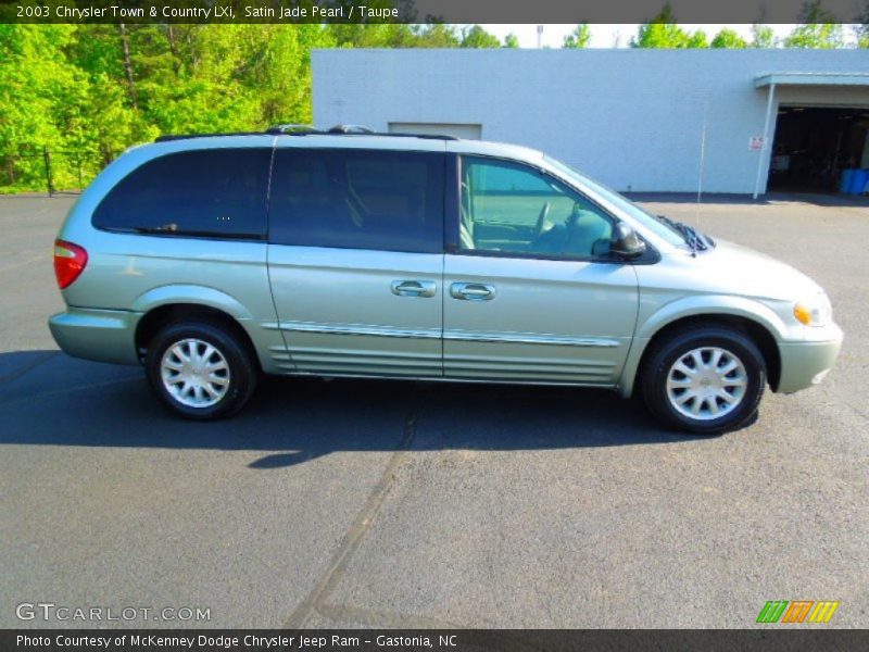 Satin Jade Pearl / Taupe 2003 Chrysler Town & Country LXi