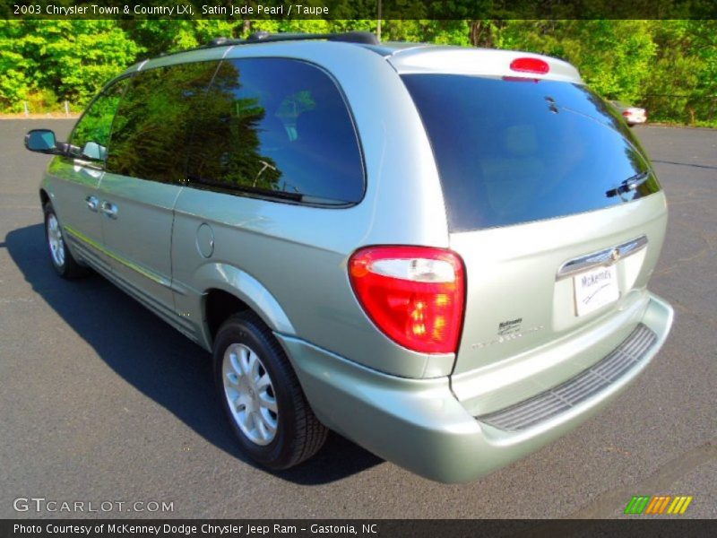 Satin Jade Pearl / Taupe 2003 Chrysler Town & Country LXi