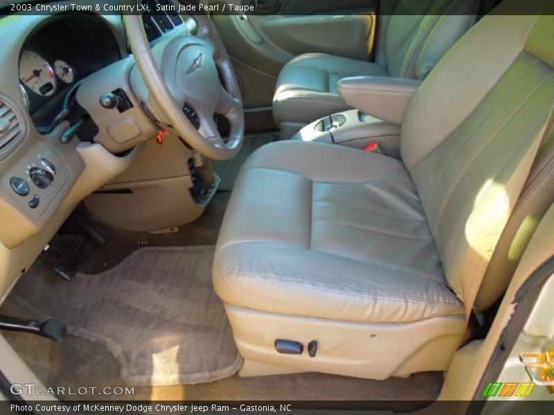 Satin Jade Pearl / Taupe 2003 Chrysler Town & Country LXi